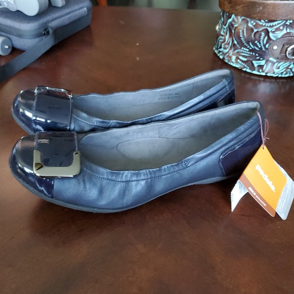 ASICS Leather Flats Dress Shoes Pedala Gel Japan - Picture 4 of 8